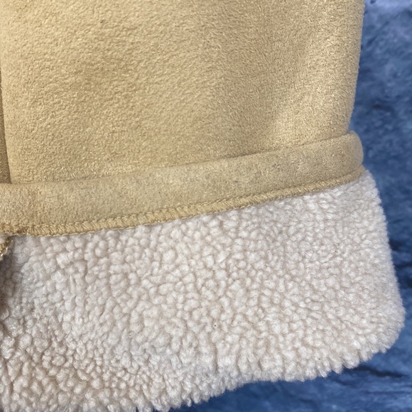 Vintage Fully Lined Faux Suede Sherpa Longline Hip length Coat/Jacket - Picture 5 of 12